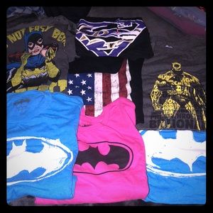 Batman Bundle. 7 Batman shirts. Large/XL
